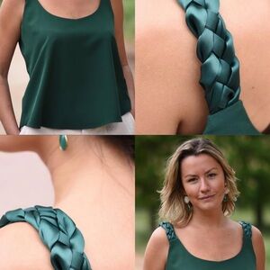 Emerald Satin Tank – Designed in Spain